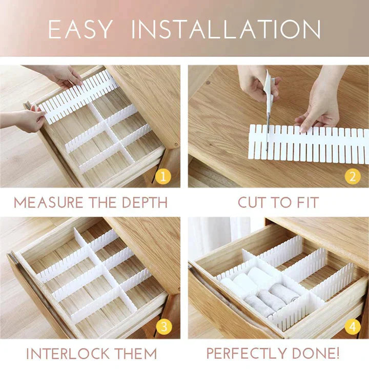 ADJUSTABLE DRAWER ORGANIZER