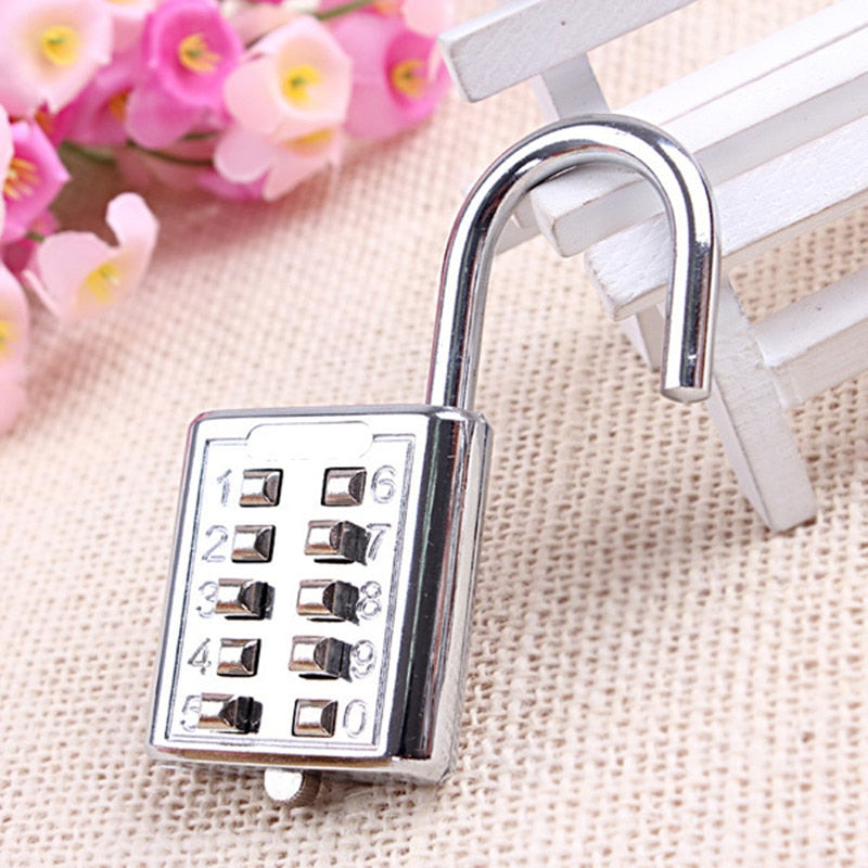 10 Digit Push Button Padlock